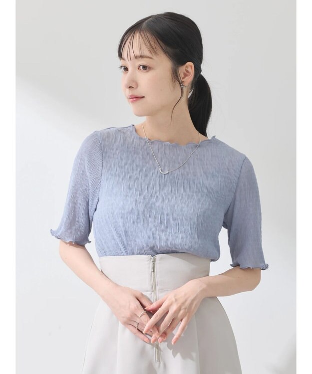 earth music&ecology シアープルオーバー Blue