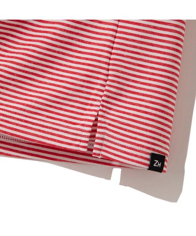 ZERO HALLIBURTON メランジ ボーダー ポロノースリーブ 82836 W4S4b レディースゴルフ レッド杢