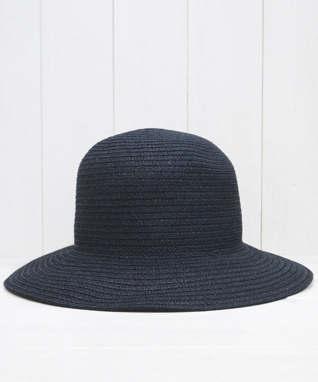 石田製帽 美濃和紙 × コットンブレード ウォッシャブルクロッシェ ハット ブラック