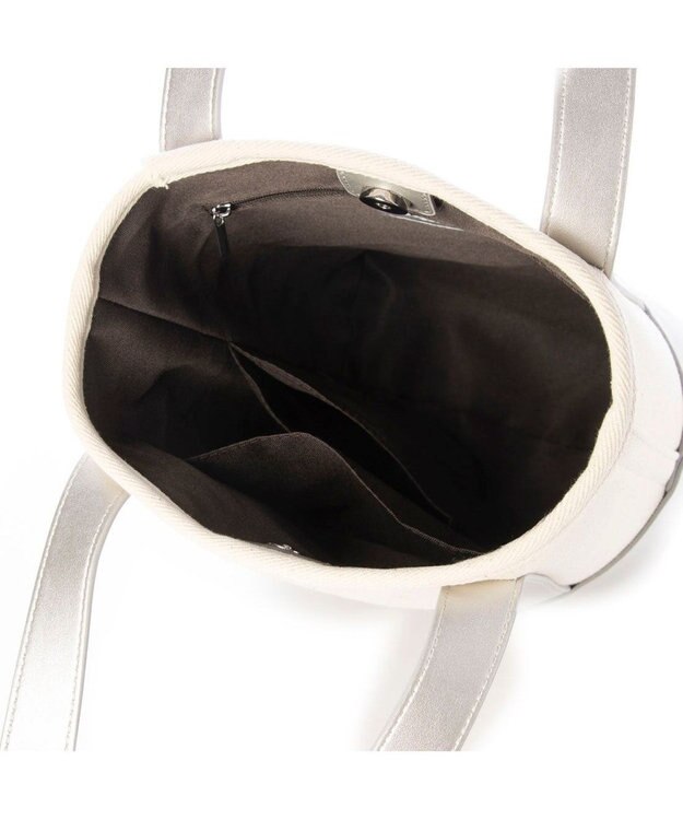 UNBILLION カシュカシュ cachecache / サニーデイキャンバスバケツトート シルバー