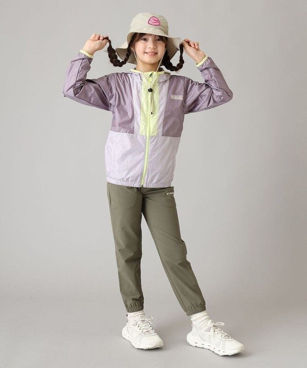 Columbia Columbia/ キッズアイテム/ バックボウルIIフーデッドウィンドブレーカー /コロンビア Shale Purple Lavender Pearl Citron Haz
