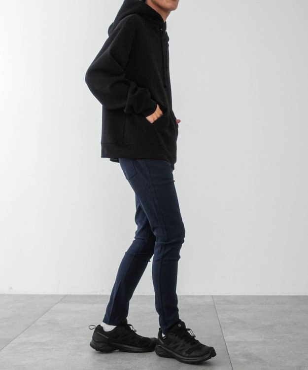 WEGO 【新色ブラックソノタは接触冷感/ユニセックス着用ITEM/ストレッチ/SMLXLサイズ展開】スキニーパンツ ネイビー