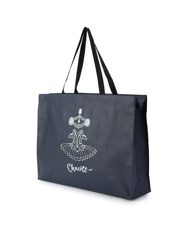 Chacott ジュエルチュチュ不織布バッグM ネイビー