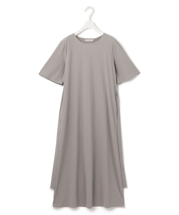 ICB 【接触冷感・UVカット・速乾・洗える】マットスキューバ  ワンピース ライトオリーブ系