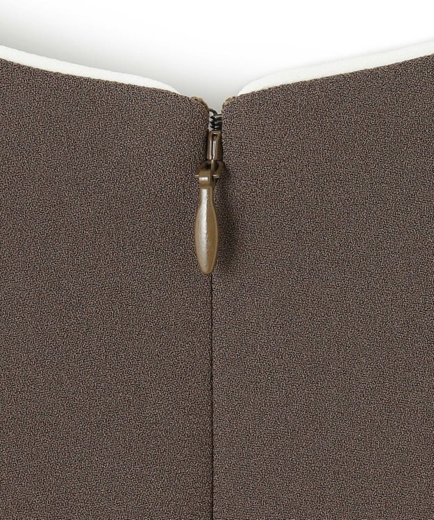 BEIGE， CINDY / クルーネックドレス Mocha×Ecru