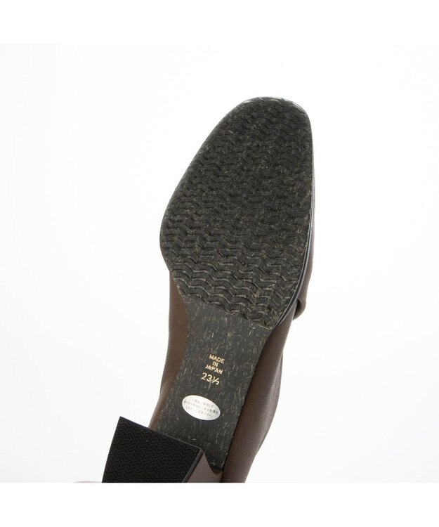 MODE ET JACOMO <D'ICI>チャンキーヒールブーティーパンプス オーク