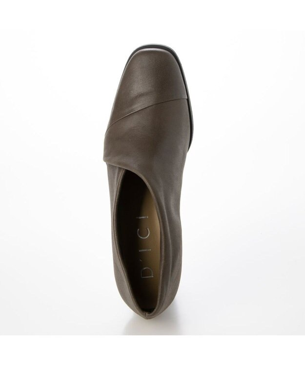 MODE ET JACOMO <D'ICI>チャンキーヒールブーティーパンプス オーク