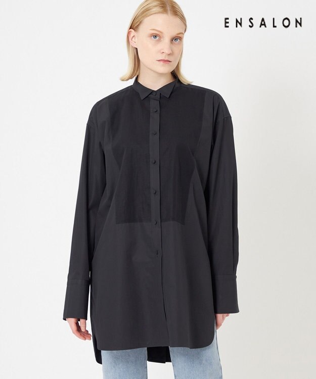 BEIGE， 【WEB限定】DIAMANT / ドレスシャツ Black