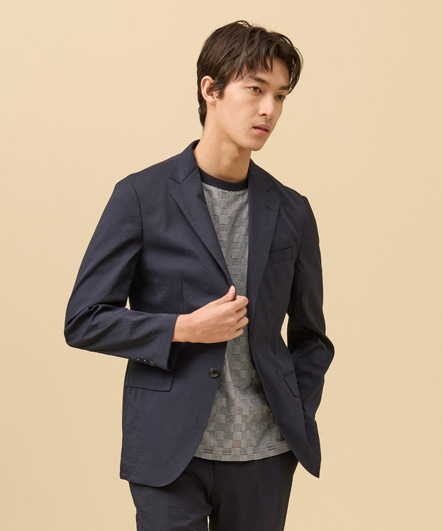 J.PRESS MEN 驚くほど軽くて伸びる【MECHANICAL】【超軽量 / 清涼感 / 洗える】ハイパワーストレッチジャケット