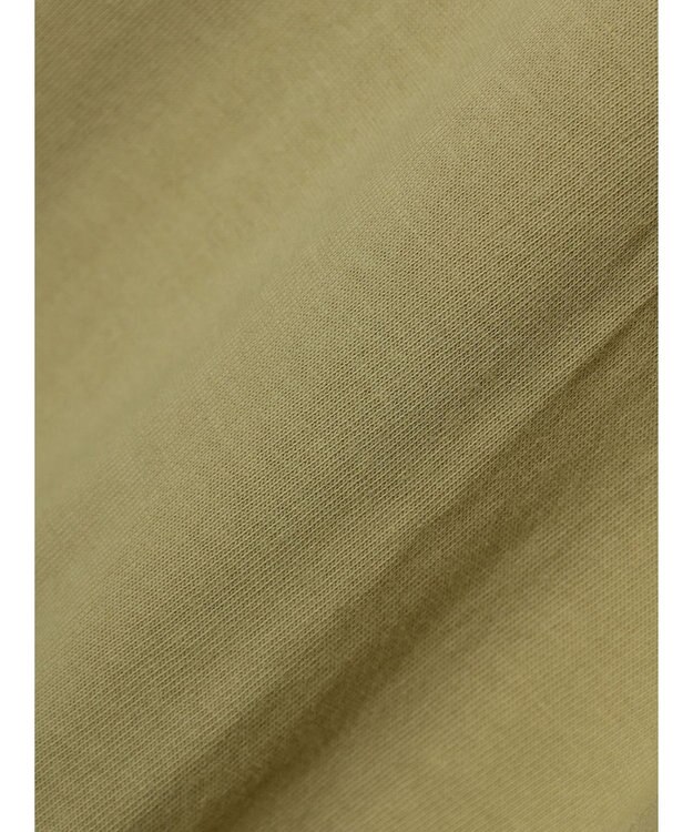 CRAFT STANDARD BOUTIQUE シルケット天竺　フロントギャザーＢＩＧ　Ｔｅｅ　Ｌ／Ｓ Light Khaki