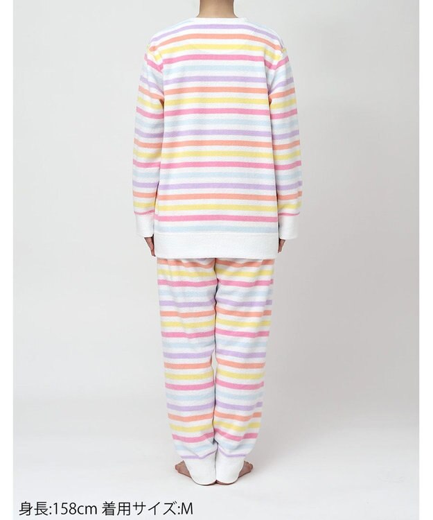 tsumori chisato SLEEP ツモリチサト パジャマ パイル(本体) あったか 長袖 長ズボン レディース UDW405 /ワコール ホワイト