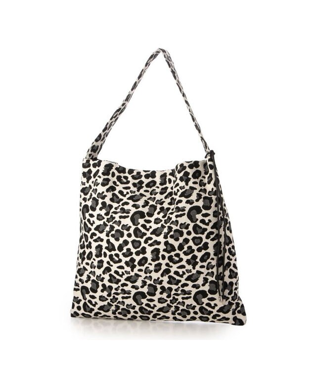 UNBILLION カシュカシュ cachecache / レオパードジャガードワンショルダートート ブラック