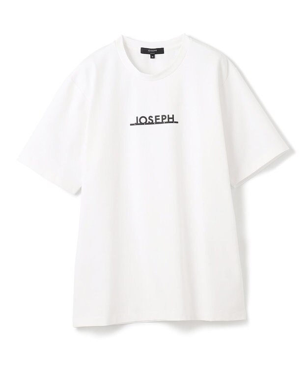 JOSEPH HOMME 【WEB・一部店舗限定】 ライトダブルジャージーロゴプリント　半袖Tシャツ ホワイト系