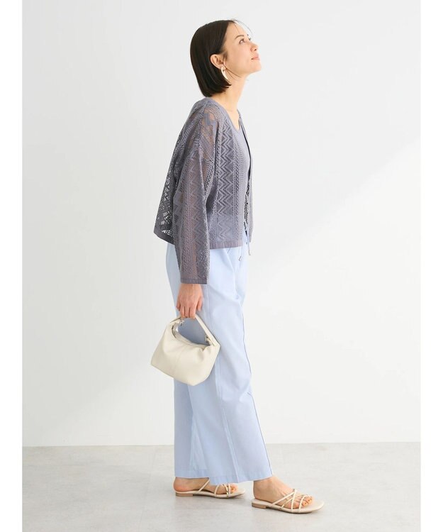 Green Parks ＳＥＴ２点　レースカーデ＋タンクトップ Dark Blue