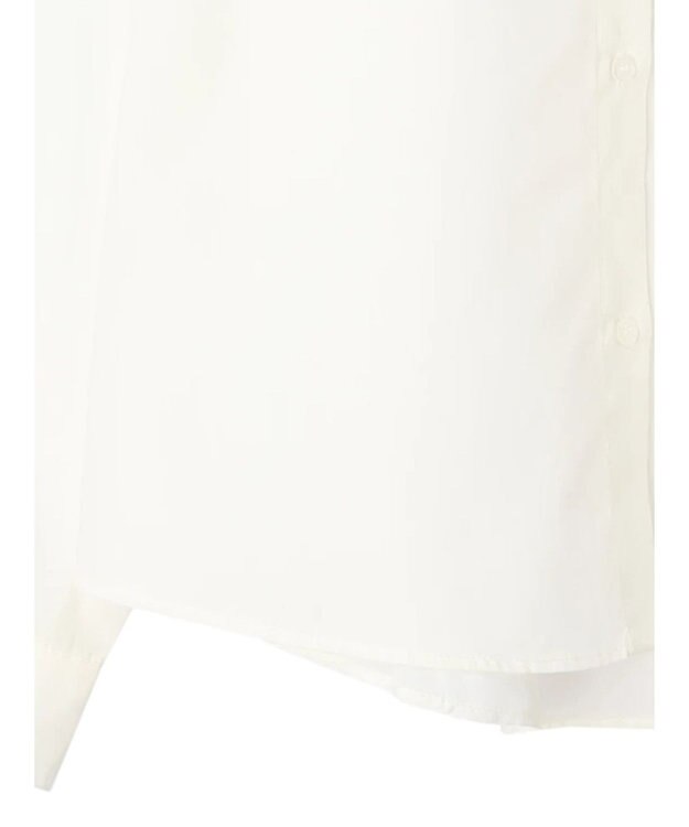 earth music&ecology ロゴ刺繍シャツ Off White