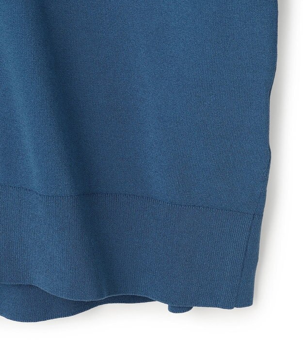 JOSEPH HOMME 【ストレッチ】リュクスレーヨン　クルーネック長袖ニット ブルー系