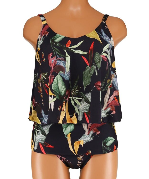 San-ai Resort（三愛水着楽園） ロングパンツセット　9M・11L　【Coral veil（コーラルヴェール）】 ネイビー