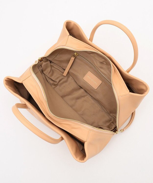 BEIGE， 【一部店舗限定】MARY AL TERNA / RIKYU レザーハンドバック Sand