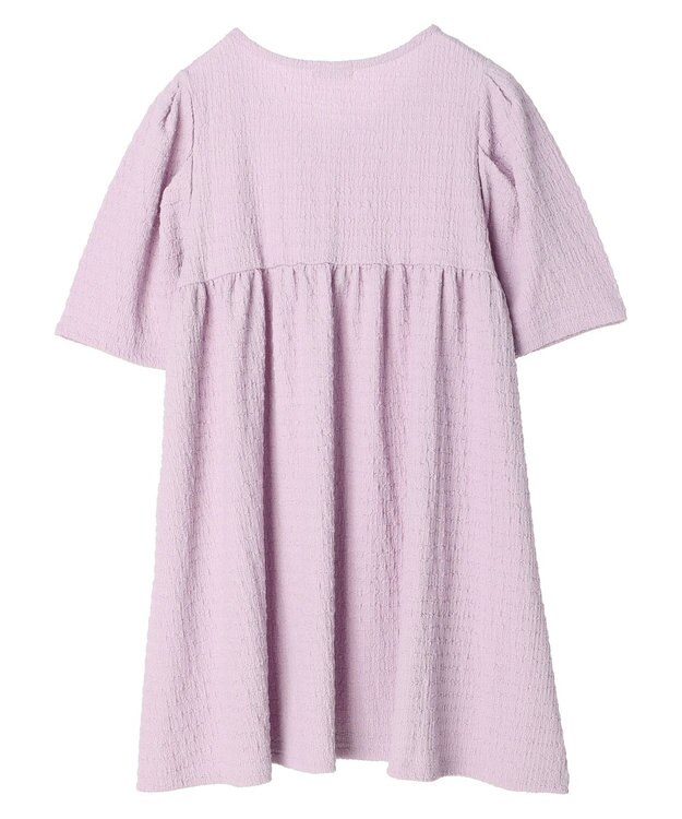 earth music&ecology ジャガードギャザーチュニック Light Purple