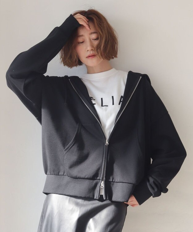 WEGO 【ユニセックス着用ITEM/MLサイズ展開】コンパクトフィットダブルZIPパーカー