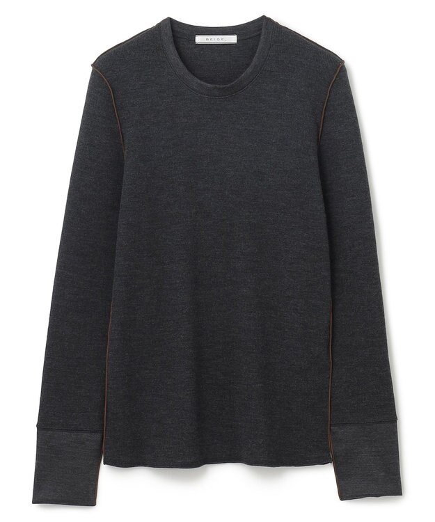 BEIGE， FORD / クルーネックトップス C.Gray×Brown
