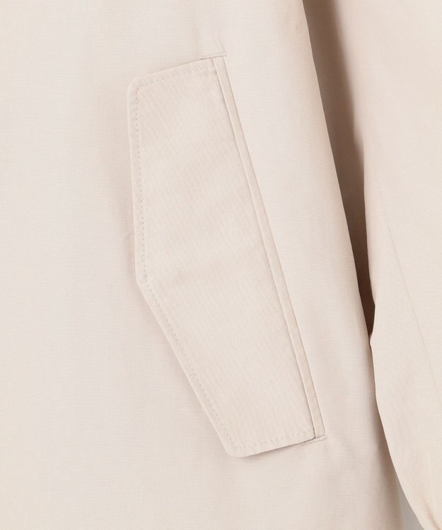 UNFILO 【洗える】2WAYステンカラーコート グレージュ