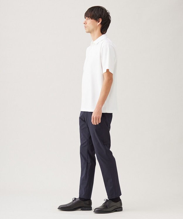 UNFILO MENS スマート ストレッチ ポロTEE【ギフトにもおすすめ】 ホワイト