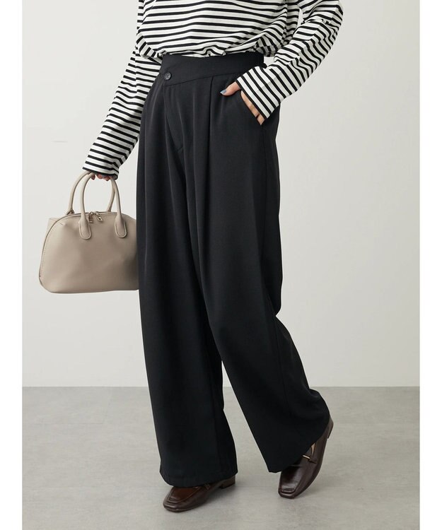 Green Parks ・ＥＬＥＮＣＡＲＥ　ＤＵＥ　ワイドパンツ Black