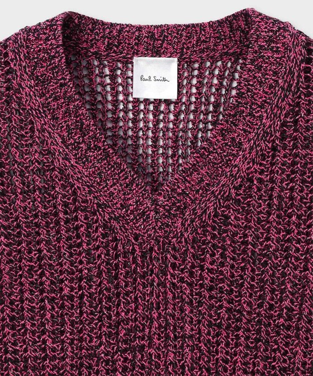 Paul Smith ラメミックス ニットベスト ピンク