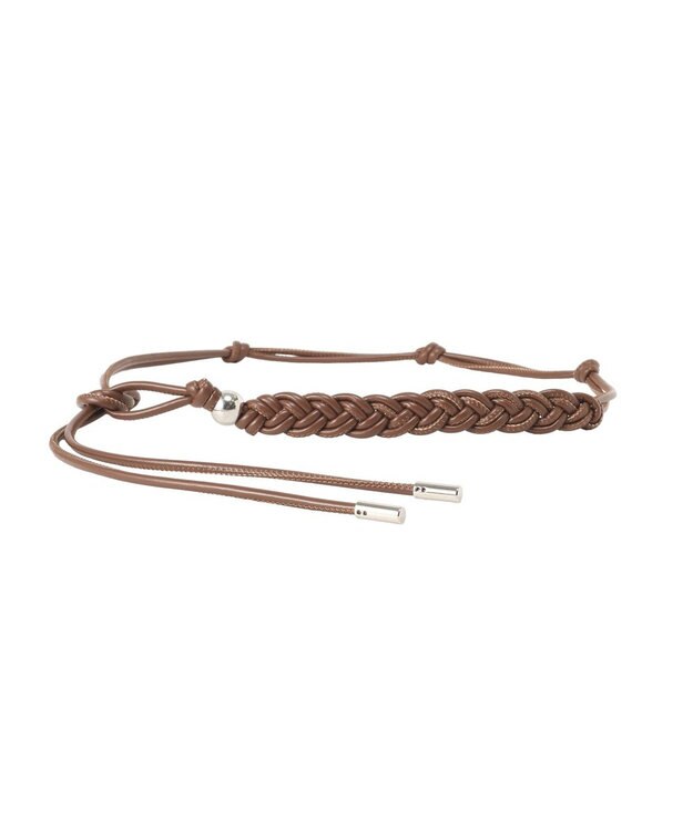 AMERICAN HOLIC メタルポイントロープベルト Brown