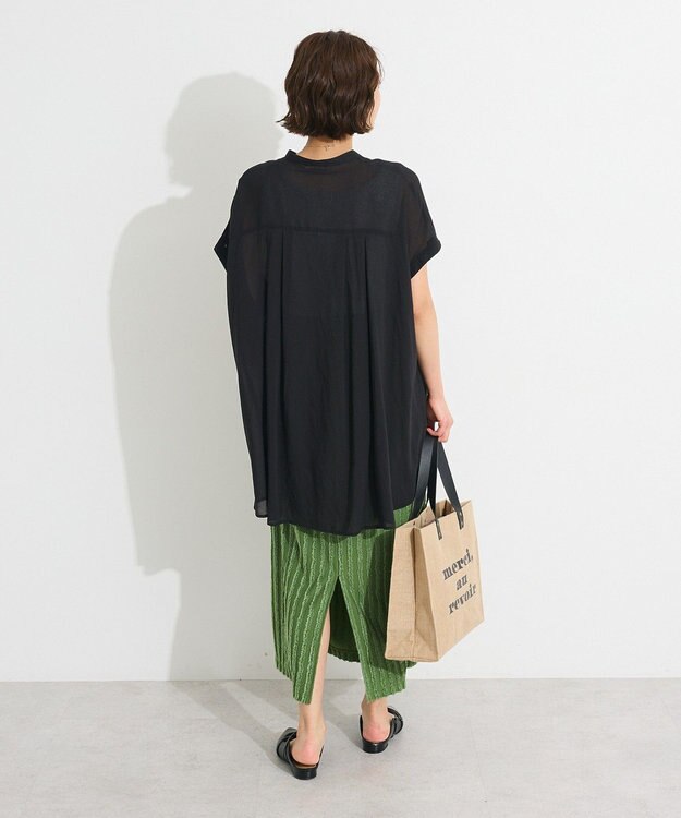 CRAFT STANDARD BOUTIQUE 【追加】ヴィンテージボイルタックチュニック Black