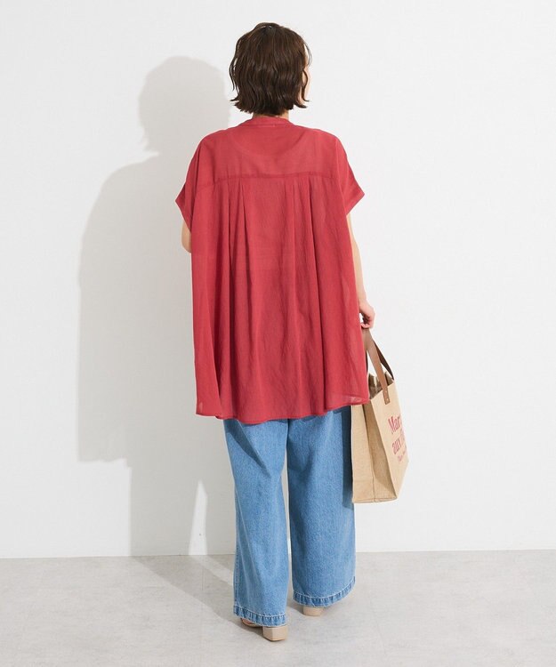 CRAFT STANDARD BOUTIQUE 【追加】ヴィンテージボイルタックチュニック Red