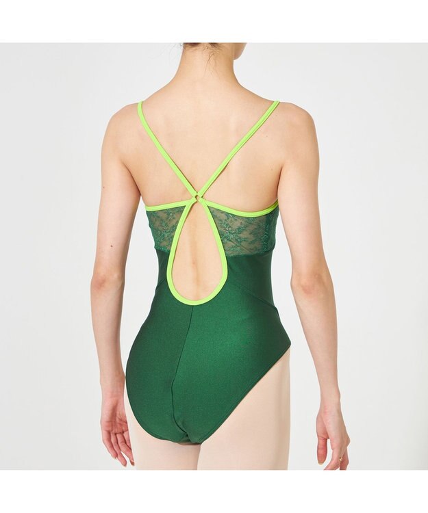 Chacott キャミソールレオタード エメラルドグリーン