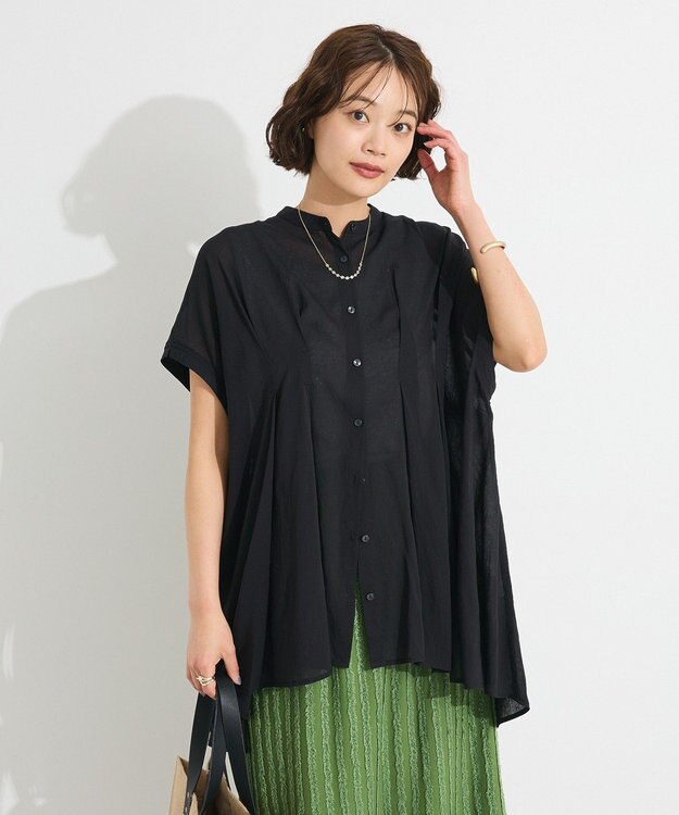 CRAFT STANDARD BOUTIQUE 【追加】ヴィンテージボイルタックチュニック Black