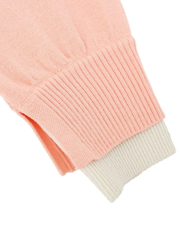 Green Parks アンチピリングレイヤード風ニットプルオーバー Pink