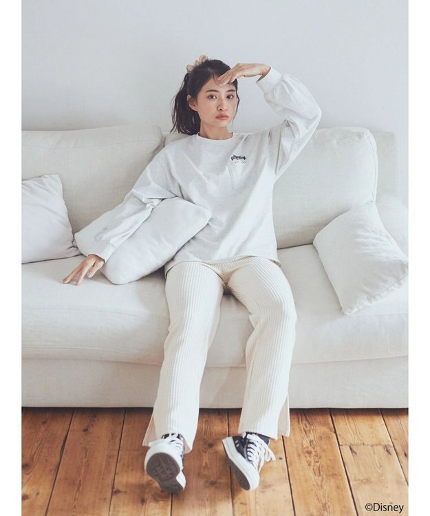 earth music&ecology Ｄｉｓｎｅｙ／覗きルシファーポケットロンＴ Oatmeal