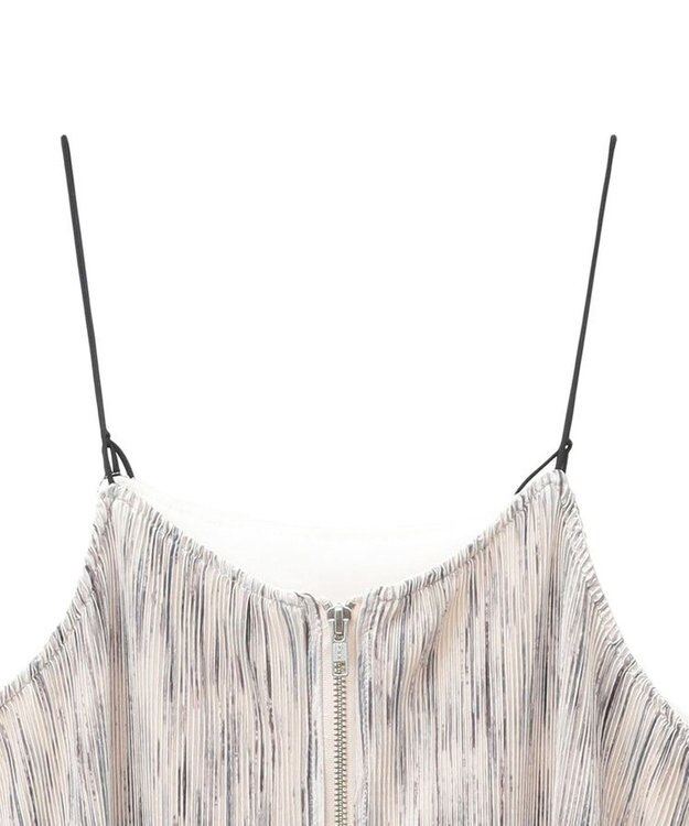 Green Parks ・ＥＬＥＮＣＡＲＥ　ＤＵＥ　フロントＺＩＰプリーツワンピ Beige