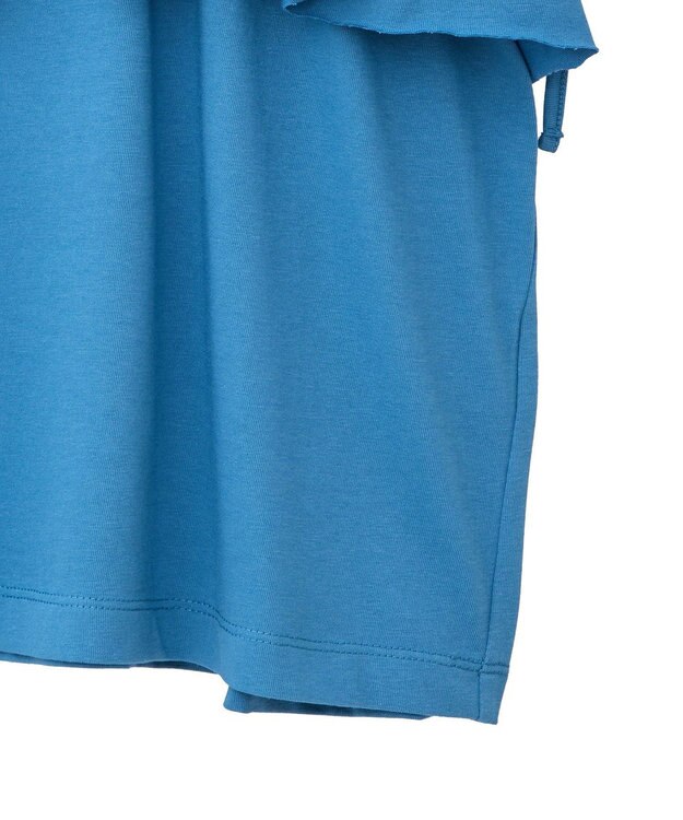 CRAFT STANDARD BOUTIQUE 接触冷感/ドロストフリルカットソープルオーバー Blue