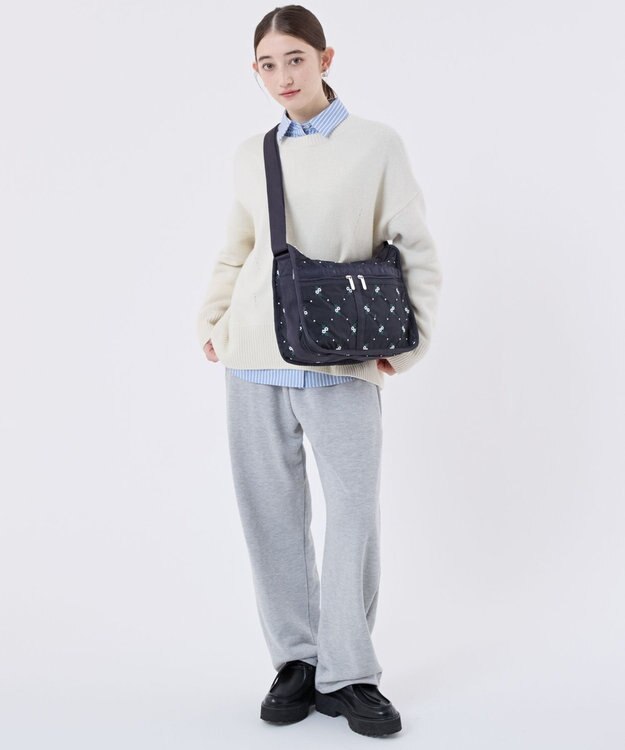 LeSportsac DELUXE EVERYDAY BAG/フローラルラティスEMB フローラルラティスEMB