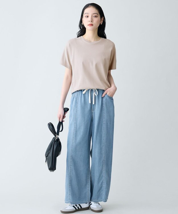 ANY プレミアムコットンベーシックＴシャツ グレージュ