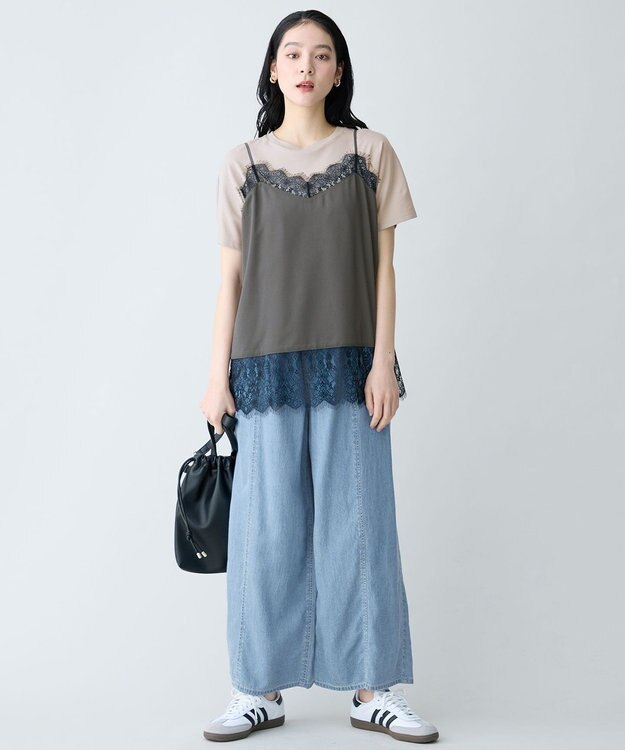 ANY プレミアムコットンベーシックＴシャツ グレージュ