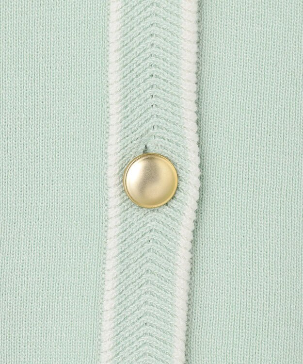 ANY SIS S 【花粉対策】ラインポイント カーディガン ミント