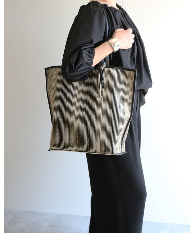 MORROW by thank 【A4サイズ収納可/軽量】VIVIAN LARGE ミックスストライプ