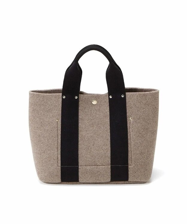 TOPKAPI 【TREASURE TOPKAPI】イタリアンフェルト テープコンビ トートバッグ 2023 グレージュ