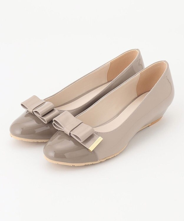 TOCCA 【晴雨兼用】NUANCE RIBBON RAINPUMPS レインパンプス ベージュ系