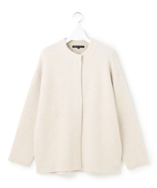 23区 S 【見上愛さん着用】ラクーンブレンドダブルフェイス ニット アウター アイボリー系