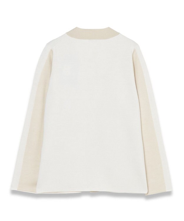 JOSEPH ウールシルクバイカラー　カーディガン Ivory Combo