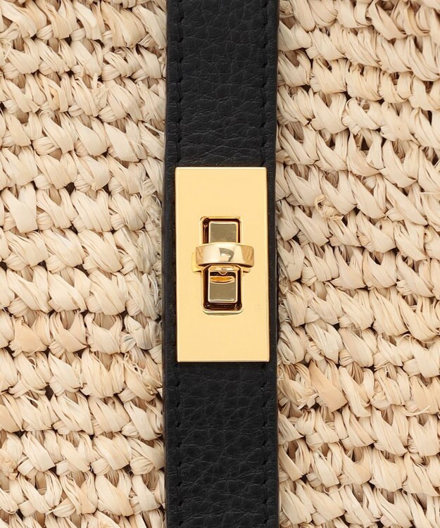 23区 VIOLAd'ORO ラフィア ビッグ トートバッグ ベージュ系