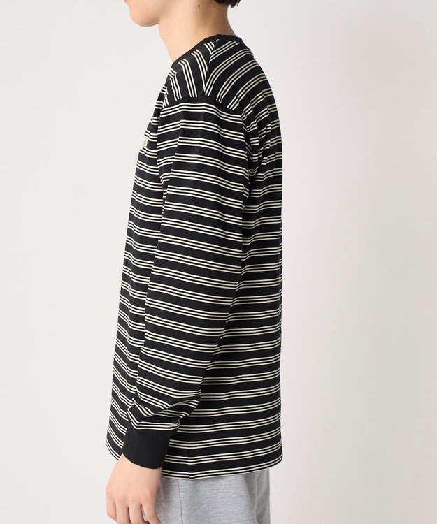 OP／FILA 【Kappa】ウェルネスクラブボーダーロンT ブラック