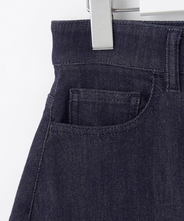 自由区 【洗える】ウスカルデニムAライン スカート インディゴ